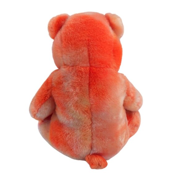 Ty Beanie Buddies Tangerine Orange Teddy Bear Plush 14" Stuffed Animal 2001 Vtg - Picture 4 of 8